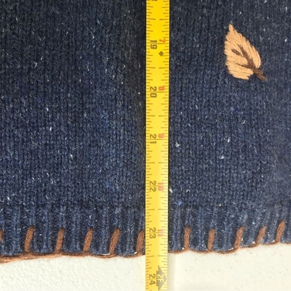 Mandal Bay Teddy Bear Blue Button Front V Neck Long Sleeve Cardigan Size Large - Picture 10 of 12